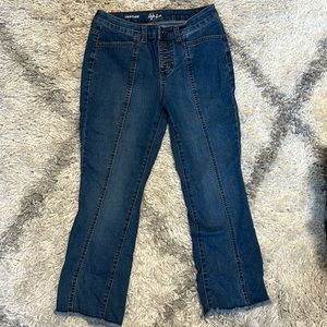 Front Seamed cropped Jeans